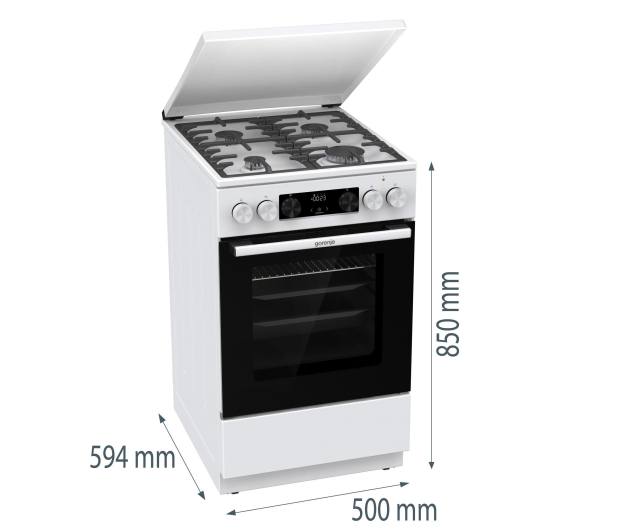 GORENJE GK5C63WF AirFry, Pizza, Czyszczenie Parowe, Szybkie Nagrzewanie, Żeliwne Ruszty ProGrids, 50cm - 1310447 - zdjęcie 18